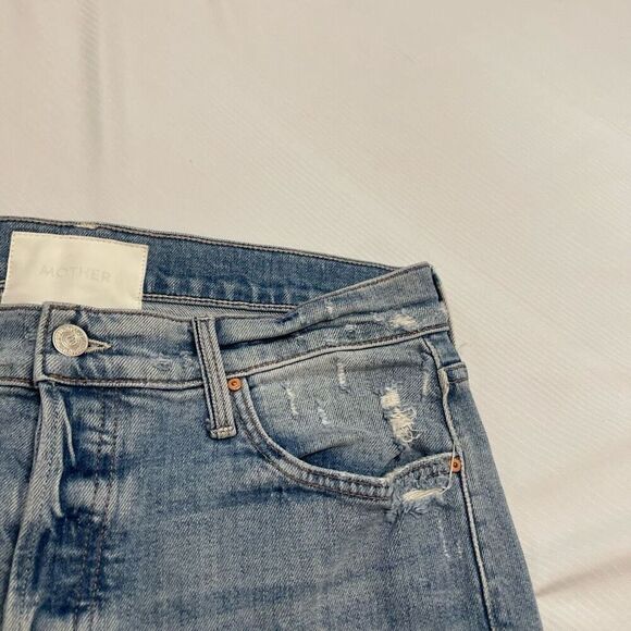 Mother The Scrapper Ankle Wicked Wild Calling Denim Jeans Size 29 - Picture 6 of 11